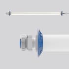 SONLUX - Schutzrohrleuchte Basic, 230V, IP67, SKL I, LED-Panel, 5m Zuleitung inkl. Netzstecker mit Bajonett-Verschluss,