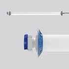 SONLUX - Schutzrohrleuchte Basic, 230V, IP54, SKL I, 5m Zuleitung inkl. Netzstecker, 1 Steckdose BE/FR, 4.000K