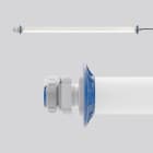 SONLUX - Schutzrohrleuchte Basic, 230V, IP67, SKL I, LED-Panel, 5m Zuleitung inkl. Netzstecker mit Bajonett-Verschluss,