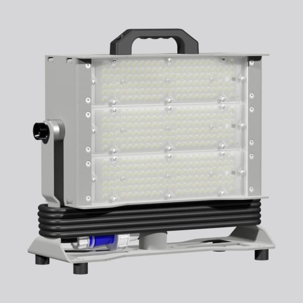 SONLUX - THORIX II Flex, 3 LED-Module, Abstrahlwinkel 60°+30°+60°, 230V, IP66, incl. Stativanbindung und 10m ZL H07RN-F incl. Stecker IP68