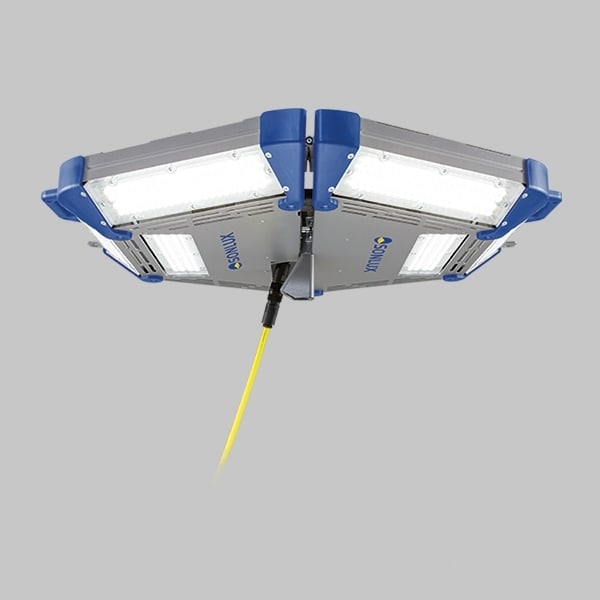 SONLUX - POWERCASE L, getrennt dimmbar, 230V, IP65, SKL I, 10m Zuleitung H07BQ-F mit Stecker, CH Typ 12 (für Schweiz)