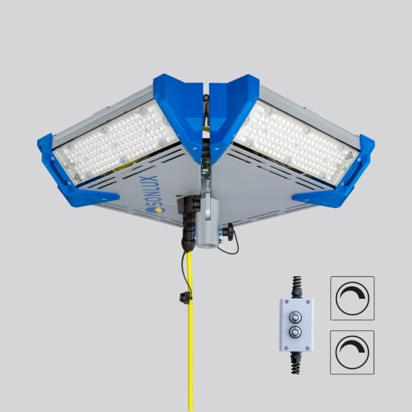 SONLUX - POWERCASE M, getrennt dimmbar, 230V, IP65, SKL I, 10m Zuleitung H07BQ-F mit Stecker CH Typ 12 (für Schweiz)
