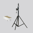 SONLUX - Kurbel-Stativ LightmaXX, ausschiebbar bis 4,13m, mit automatischem Sicherheitsschloss, selbstbremsender Kupplung und klappbarer Kurbel,