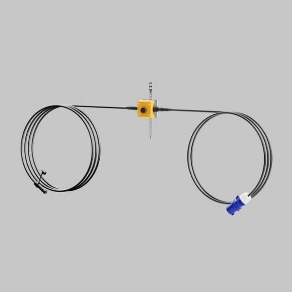 SONLUX - 5m Anschlußleitung für SRL Chain, bestehend aus 2m Zuleitung, 3m Ableitung, 230VAC, mit Schalterbox, Stecker CEE 6h