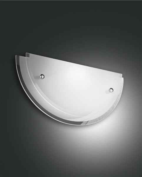 FABAS LUCE - E27,Wandleuchte, 1X60W, 2fach schön geschliffenen Gläsern