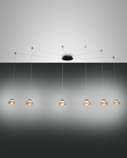 FABAS LUCE - Pendelleuchte, LED, 6x8W