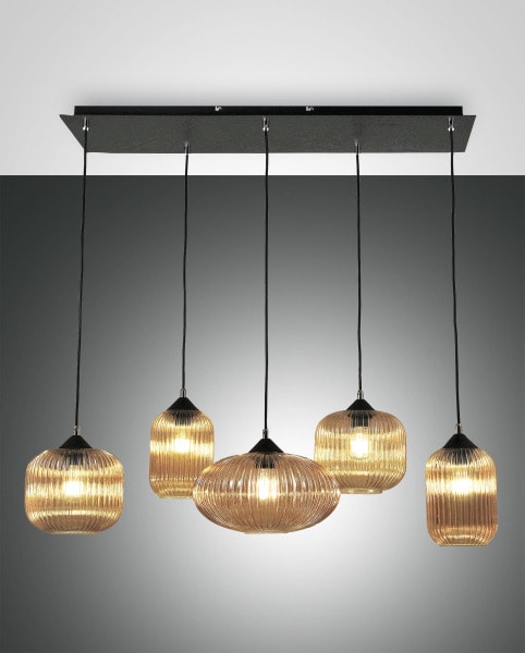 FABAS LUCE - Pendelleuchte, E27, 5X40W
