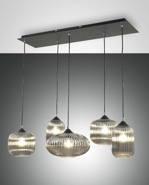 FABAS LUCE - Pendelleuchte, E27, 5X40W