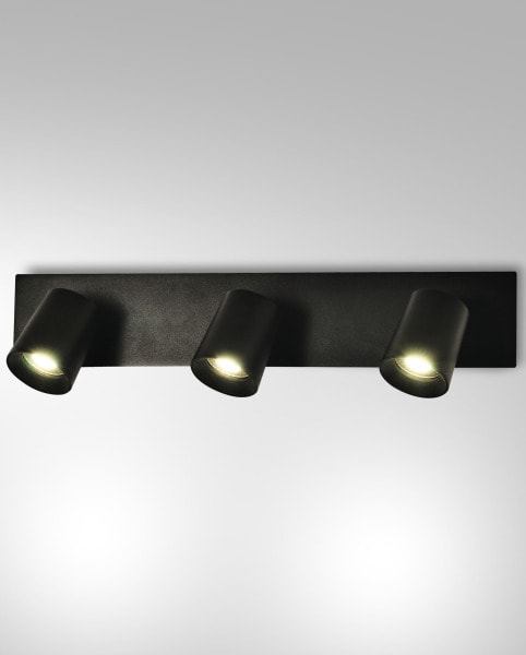 FABAS LUCE - Modo, Spot, GU10, 3X35W , Aluminiumdruckguss, Schwarz