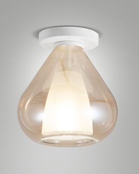 FABAS LUCE - LILA Deckenenleuchte amber, 1flammig