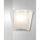 FABAS LUCE - Viki, Wandleuchte, transpa, Glas und Acryl Innenschirm