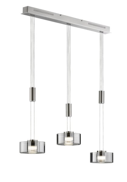 FISCHER & HONSEL - Pendelleuchte nickel matt Lavin
