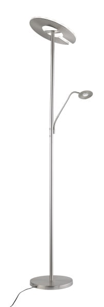 FISCHER & HONSEL - Stehleuchte nickelfarben matt Dent