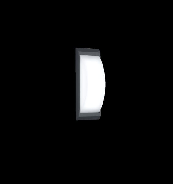 HELESTRA - KAPO, Wandleuchte, graphit, rechteckig, LED 10W 3000K 500lm