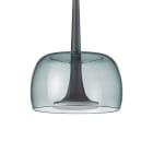 HELESTRA - ADD-IT FLUTE Pendelleuchte mattschwarz mit Glas grau