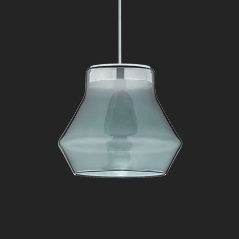 HELESTRA - ADD-IT LETO Pendelleuchte mattweiß, Glas grau