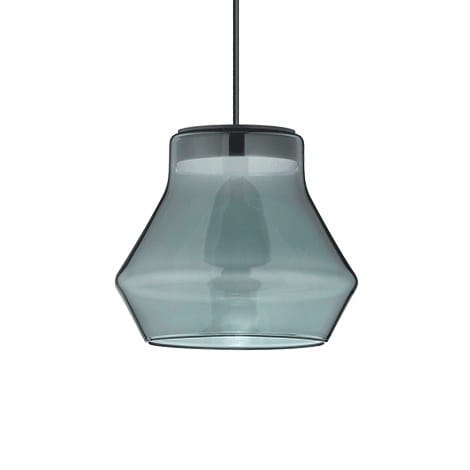 HELESTRA - ADD-IT LETO Pendelleuchte mattschwarz, Glas grau