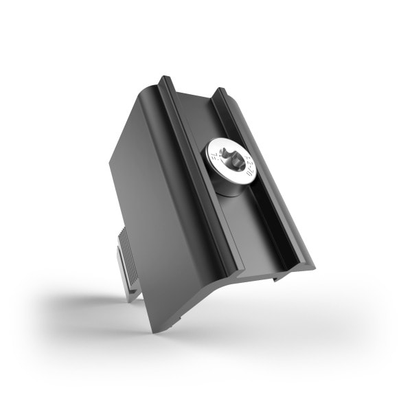 SCHLETTER - Rapid16 Endklemme H 30-40, Schwarz eloxiert