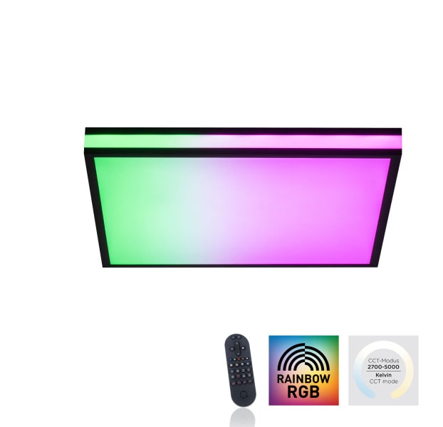 NEUHAUS - Deckenleuchte, schwarz, 1xLED-Board/19,50W/RGB, 2700-5000K