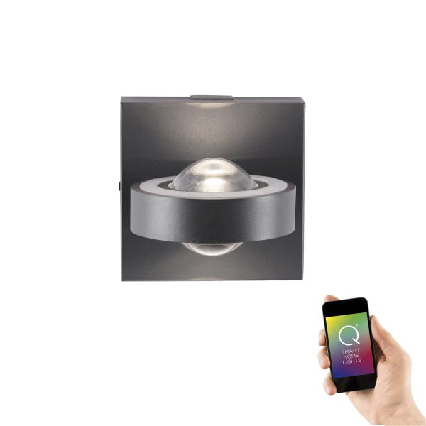 NEUHAUS - LED-Wandleuchte Q-MIA, anthrazit