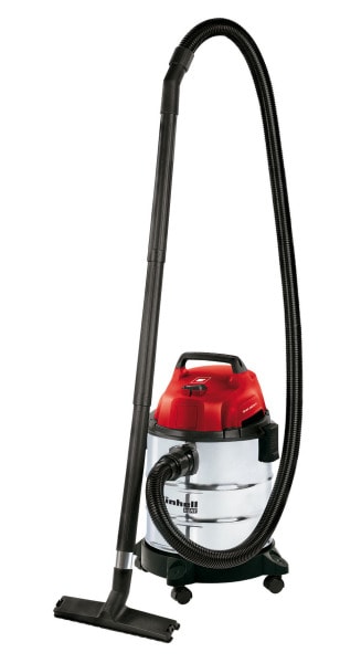 EINHELL - Nass-Trockensauger 1250W 180mbar 20L Edelstahlbeh. rot-weiss