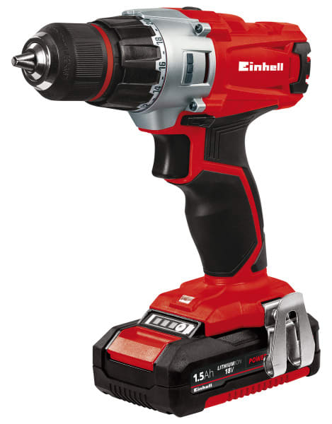 EINHELL - Akku-Bohrschrauber 18V/2x1.5Ah 44Nm Ladegerät u. Koffer