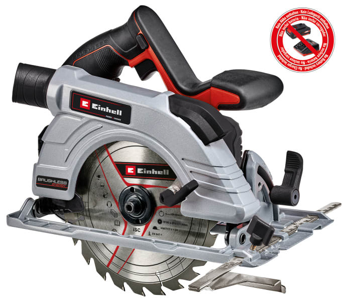 EINHELL - Akku-Handkreissäge D190x20mm 3.24kg 3800min-1 o.Akku/Ladeg.