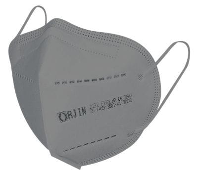 ORJIN - Atemschutzmaske FFP2 5lagig Glasfaser-/Latexfrei grau