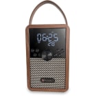 NABO - Kofferradio Retro FM WLAN USB MicroSD-Sl. Frspr. Akku Holz