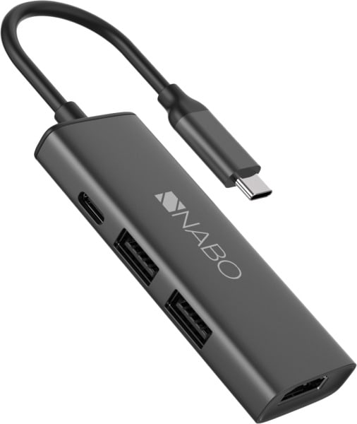 NABO - Dockingstation bis zu 100W Ladeleistung 1xUSBC 2xUSBA 1xHDMI