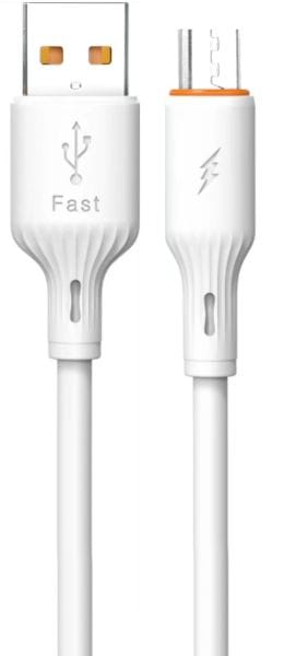 NABO - Ladekabel USB-A/MicroUSB 2.4A 5V 480MBit/s Superflex Silikonkabel 1m