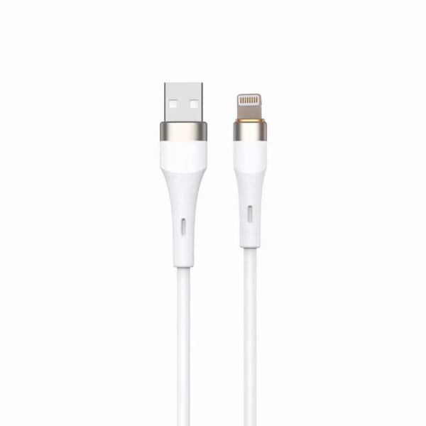 NABO - Ladekabel USBA/Lightning 2.4A 5V 480MBit/s Silk touch 1m ws