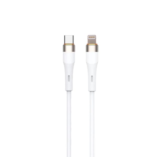 NABO - Schnellladekabel 2.0 USBC/Lightning 9V 3A 27W 480MBit/s Silk touch 1m ws