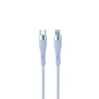 NABO - Schnellladekabel 2.0 USBC/Lightning 9V 3A 27W 480MBit/s Silk touch 1m bl