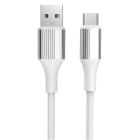 NABO - Schnellladekabel USBC/USBA 11V 3A 66W 480MBit/s Superflex Silktouch 2m ws