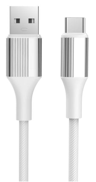 NABO - Schnellladekabel USBC/USBA 11V 3A 66W 480MBit/s Superflex Silktouch 1m ws