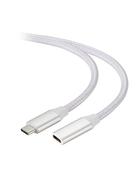 NABO - USB-C Verlängerung  USBC-Stecker/USBC-Buchse 1.5m Mesh ws