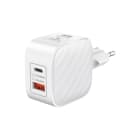 NABO - USB-GAN Dual Charger USBC/USBA max.45W ohne Kabel ws
