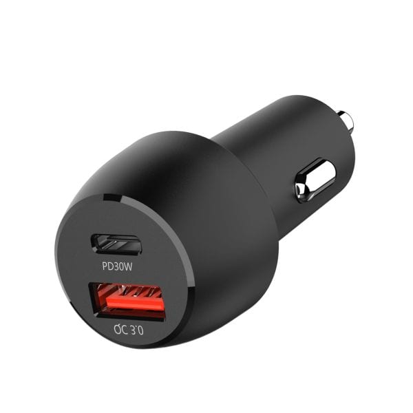 NABO - Dual Port Autoladegerät 3.0 USBC/USBA max.30W QuickCharge3.0