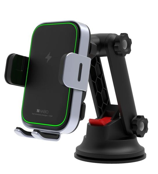 NABO - Handyhalterung Auto mit Ladefunktion USBC max 15W wireless Charger