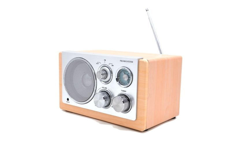 NABO - Radio FM AM AuxIn Netz/Batterie Holz-si