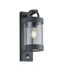 TRIO LEUCHTEN - B12,5 H33  Ausl.19cm, Aluguss anthrazit,KS klar, Bew.-melder