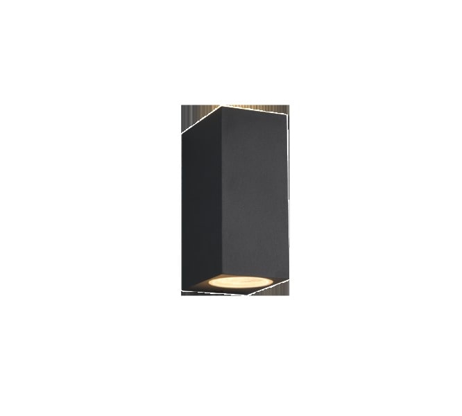 TRIO LEUCHTEN - 2xGU10, o.LM, H.15xB.6,9xL.9,2cm, IP44, Aluguß Anthrazit