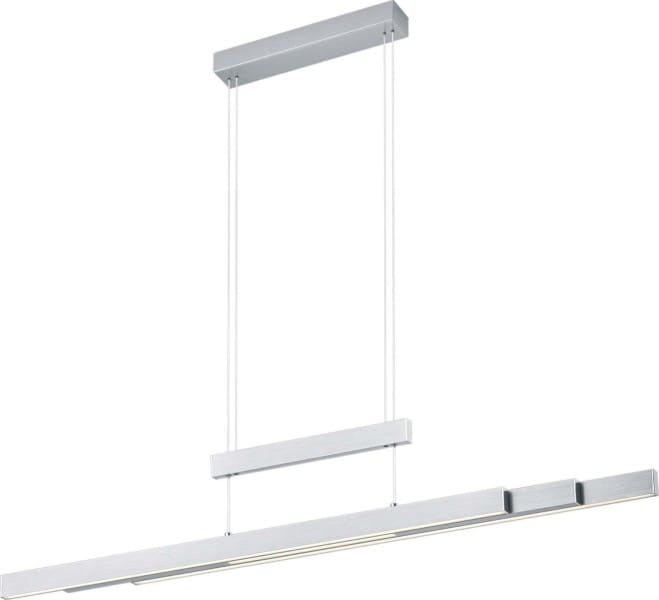 TRIO LEUCHTEN - 1000lm 3000K, L.25xH.12cm,mit Switch-Dimmer, Nickel matt
