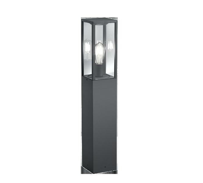 TRIO LEUCHTEN - 1x E27o.LM, H.80 x B.14 x L.14cm,IP44, Aluguß Anthrazit