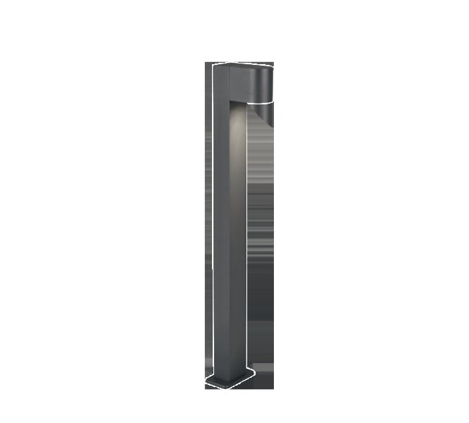 TRIO LEUCHTEN - o.LM,H.100xB.12xL.15cm, IP44 Alu-DG, anthrazit