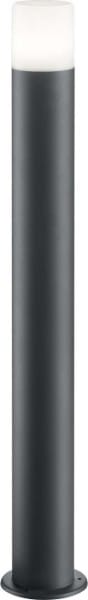 TRIO LEUCHTEN - excl. LM, D.8,5xH.80cm,Aluguss Anthrazit,KS weiß,IP44