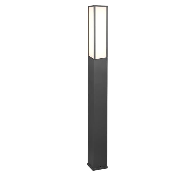 TRIO LEUCHTEN - 3000K,1700lm,B.15xH.155xL.15cm IP54, anthrazit, opal weiß