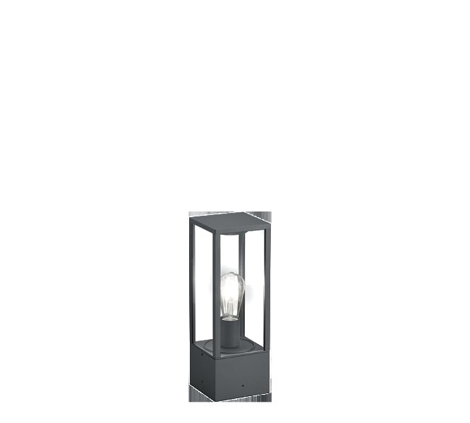 TRIO LEUCHTEN - 1x E27o.LM, H.40 x B.14 x L.14cm,IP44, Aluguß Anthrazit