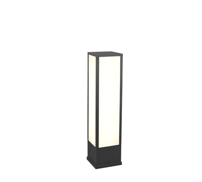 TRIO LEUCHTEN - 3000K,1700lm, B.15xH.60xL.15cm IP54, anthrazit, opal weiß